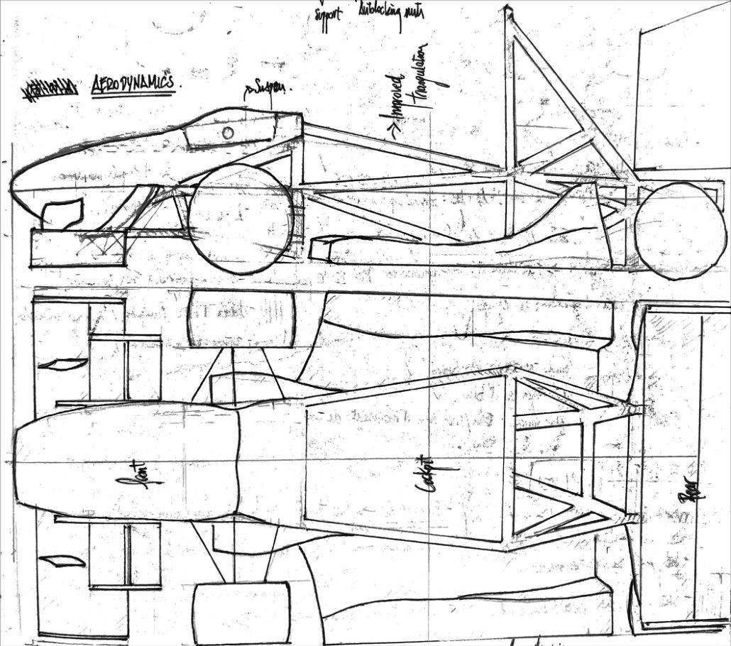 Aerodynamic packaging sketch