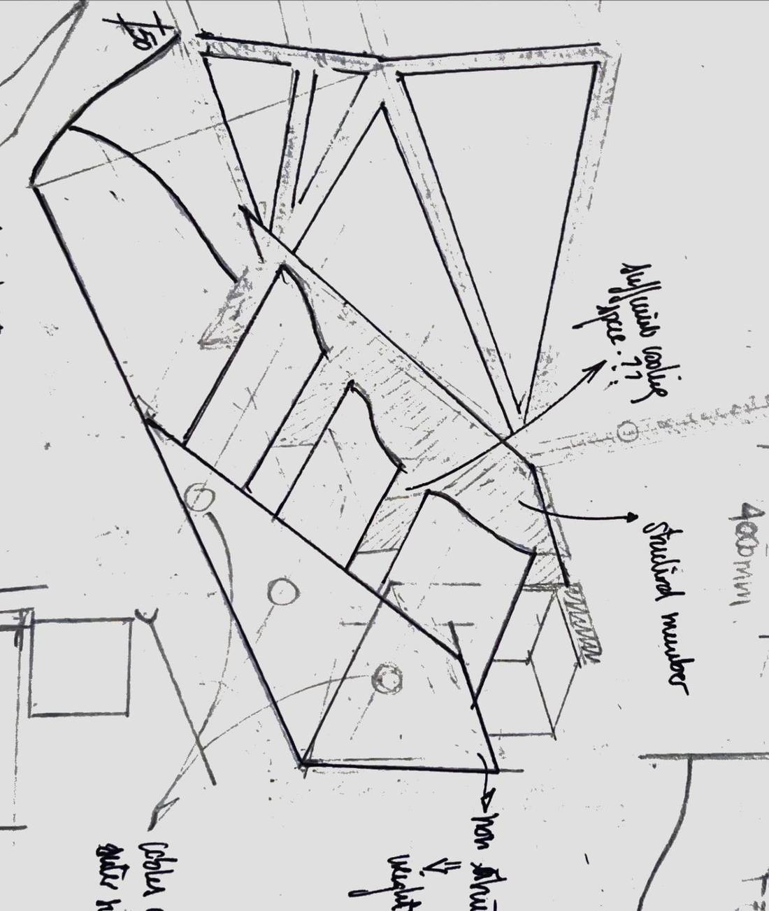 Sketch of structural members